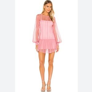 NBD Alma Mini Dress Size Small Blush Pink Size Small